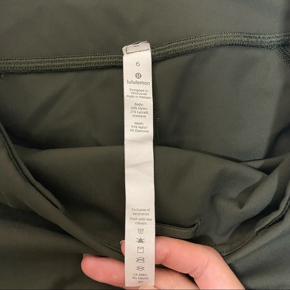 Lululemon Pace Rival Crop Leggings dark olive - Picture 6 of 6